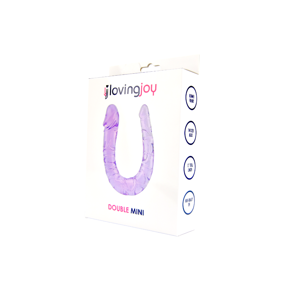 n11952-loving-joy-double-mini-dildo-purple-pkg-1