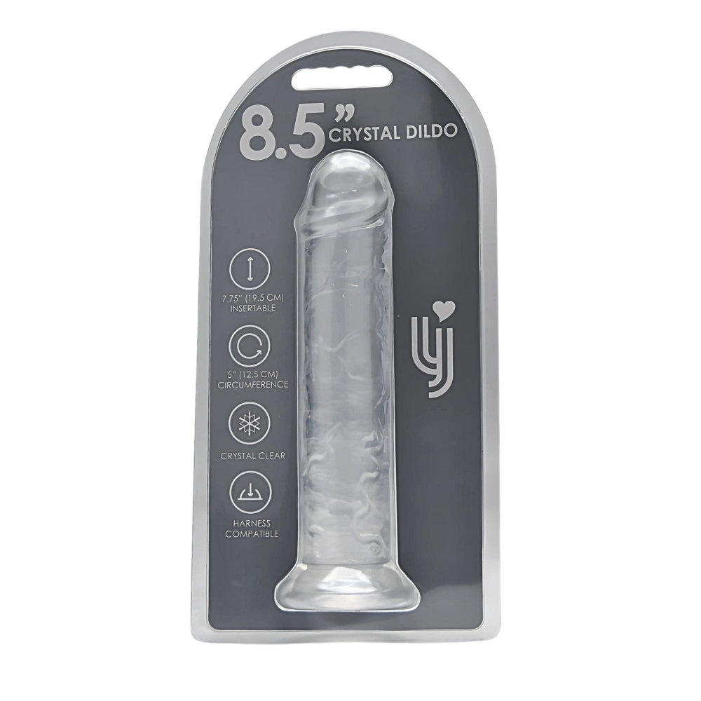 n12184-loving-joy-8-5-inch-suction-cup-dildo-clear-new-pkg
